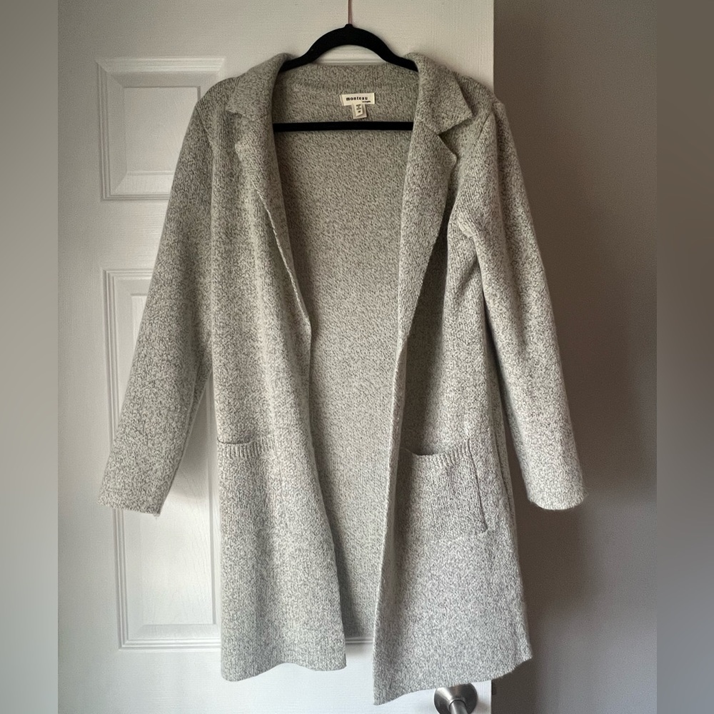 Monteau pea coat style sweater jacket